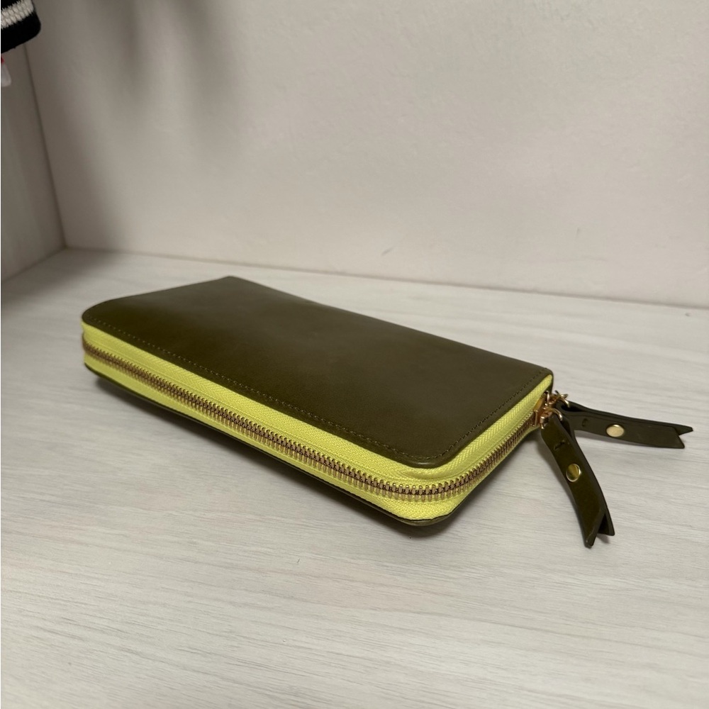 Blair Ritchey Billet Wallet W Olive Green & Yellow Belt Bag